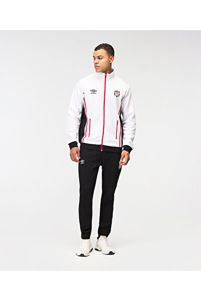 Kartal Yuvası Πέσιτσας Σ.Κ. Bjk Umbro 25/26 Team Training Jacket Ανδρικό μπουφάν με κουκούλα ΛΕΥΚΟ