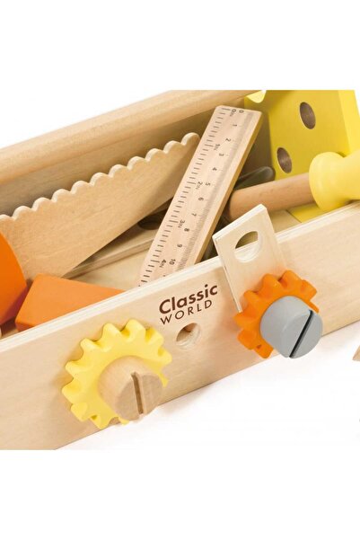 CLASSIC 4 Classic World tool box set, wood, multicolor, 20 pieces KID021787