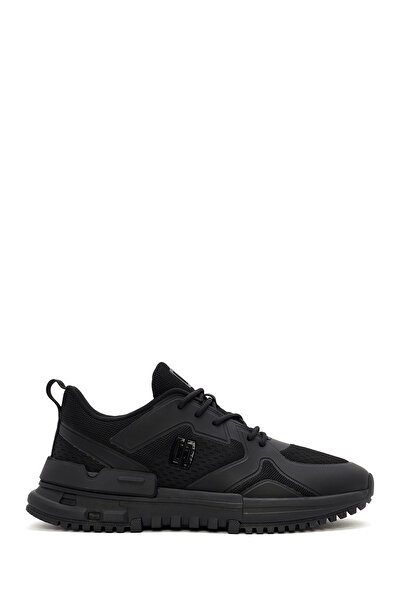 Derimod Zero Erkek Siyah Bağcıklı Kumaş Sneaker 24WFD690414