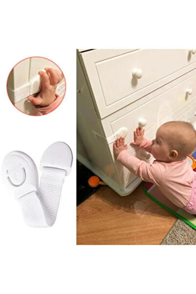 OEM Set of 5 child safety cabinet locks, Child door safety, 3m strong adhesive, White