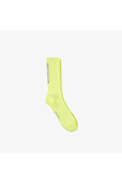 Lacoste Erkek Baskılı Sarı Çorap
