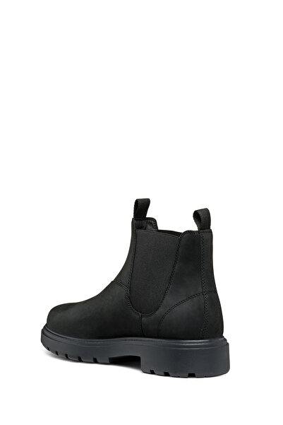 Geox Erkek Siyah Spherica Ec7 Deri Chelsea Bot U46FRA000FFC9999