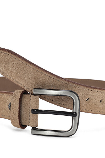 Derimod Erkek Bej Süet Deri Kemer 000A2D1304610