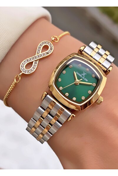 Daniel Klein Marka Sarı Gümüş Renk 2 Yıl Garantili Kadın Kol Saati - Bileklik