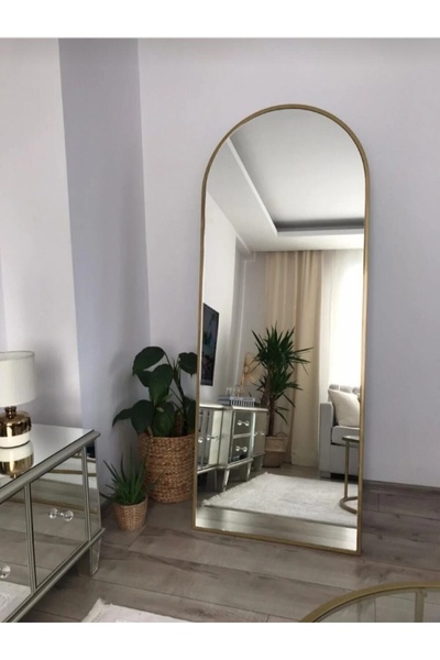 SİNORA DEKOR Gold İNFLUENCER Boy Aynası - 180x60 AYARLANABİLİR AYAKLI
