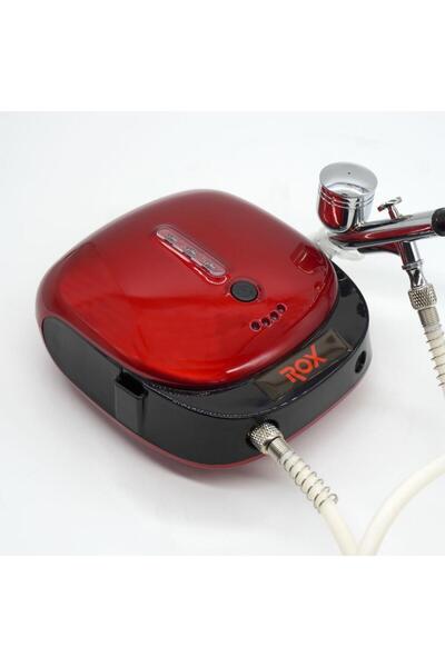 Genel Markalar Rox 0066 Akülü Airbrush Kompresör Mini Boya Tabancası Seti