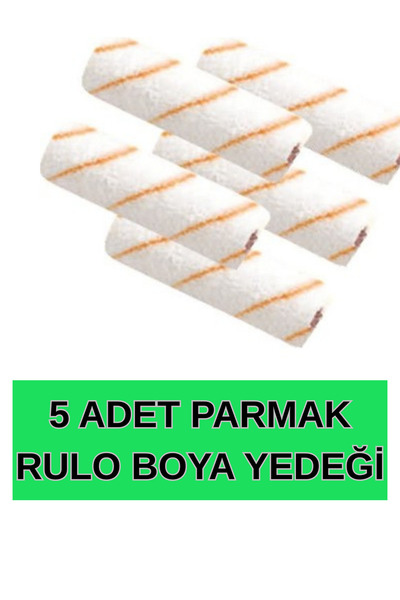 KL HOME 10cm -PARMAK RULO 5 ADET- BOYA YEDEK- 5 ADET FİYATI