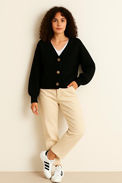 MODA MHE سترة صوفية تريكو 3 أزرار من سيلانيك