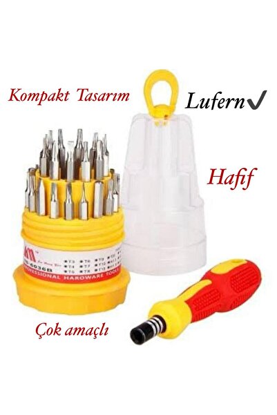 Genel Markalar Premium 31 Parça Yumurta Tornavida Bits Uç Seti Telefon Tamir Saat Elektronik Farklı Metal Başlık