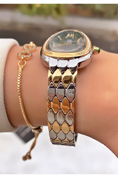 Daniel Klein Marka Sarı Gümüş Renk 2 Yıl Garantili Kadın Kol Saati - Bileklik 0850dkl011173