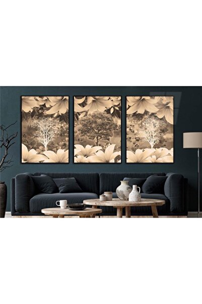 seninürünün Σετ 3 τεμαχίων με θέμα την τέχνη της εκτύπωσης σε πραγματικό γυαλ...