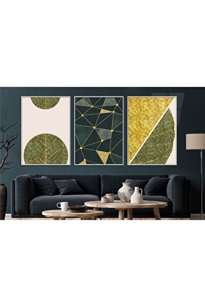 seninürünün Set de 3 picturi pe sticlă tematice de artă cu imprimare pe sticl...