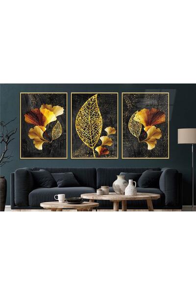 seninürünün Σετ 3 τεμαχίων με θέμα την τέχνη της εκτύπωσης σε πραγματικό γυαλ...