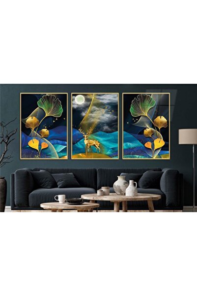 seninürünün Σετ 3 τεμαχίων με θέμα την τέχνη της εκτύπωσης σε πραγματικό γυαλ...