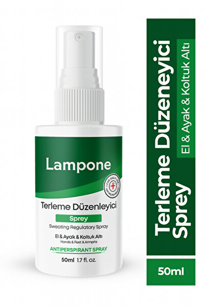 Lampone Terleme Önleyici Sprey 50 ml | Gün Boyu Kuru, Ferah ve Etkili Koruma