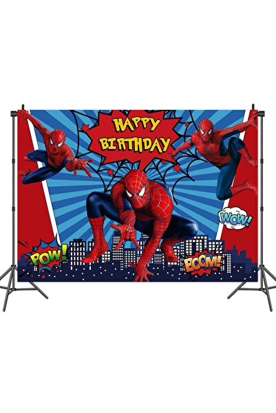 Miniso 150X100cm 3 Spiderman theme birthday party background cloth children's party decoration supplies lay