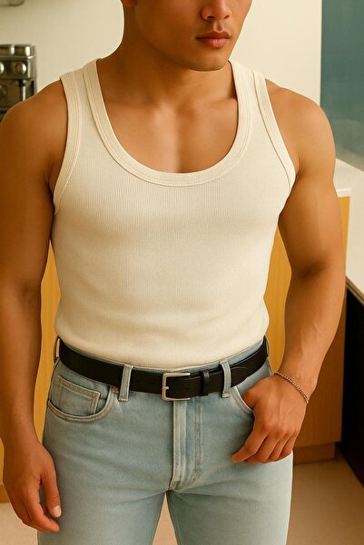 khalif Erkek Halter Yaka Sporcu Likralı Atlet