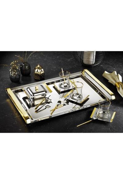 Tiamo X Large Tea Set Gold 40 Pieces / for 12 People