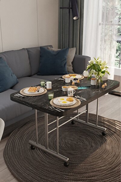 Kral Avenza Living Tekerlekli Çok Amaçlı Orta Sehpa 70x110 cm - Kolay Taşınabilir Tasarım
