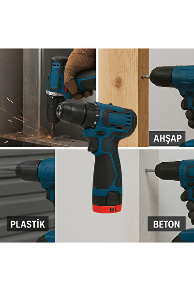 CMC Tools CMC3911 Akülü Darbeli Matkap 16.8V Kömürsüz Motor 0-1400 RPM 50Nm