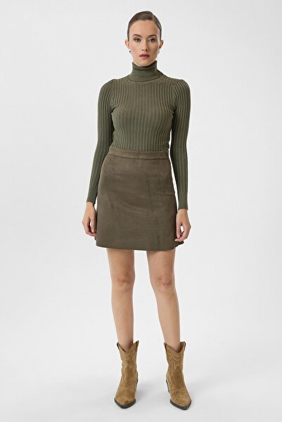 TIFFANY&TOMATO Kısa Süet Etek