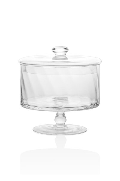 The Mia Footed Glass Storage Container 20 Cm