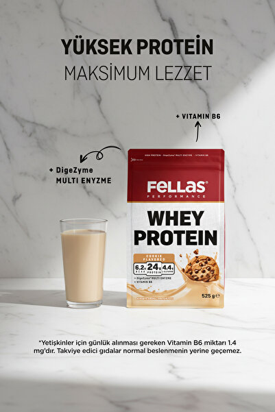 Fellas Whey Protein Tozu Kurabiye Aromalı 525g