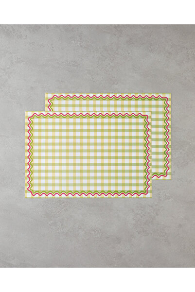 English Home Sommertanz Polipropilen 2'li Amerikan Servis 29x42 cm Yeşil