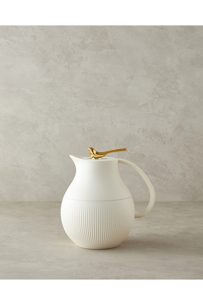 English Home Good Mood Sparrow Cam Plastik Termos 0,95 L Bej