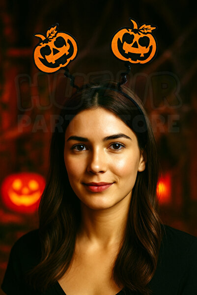 Huzur Party Store Orange Black Pumpkin Crown Halloween Party Halloween Crown ...