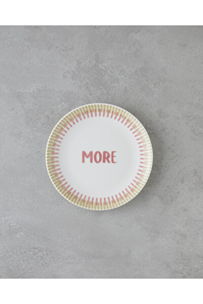 English Home Amore Porselen 6'lı Pasta Tabağı 19 cm Pembe - Yeşil