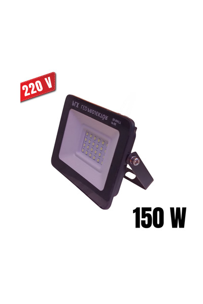 İSS BİLİŞİM 150W LED Projektör – IP 65 Suya Dayanıklı, 220V, 6500K Beyaz Işık...