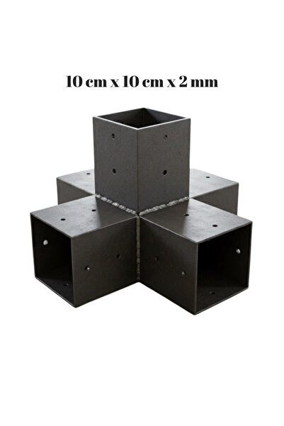 Orb Enerji Çardak / Pergole Birleştirme Aparatı 5 Kanallı 10x10cm Profillerden