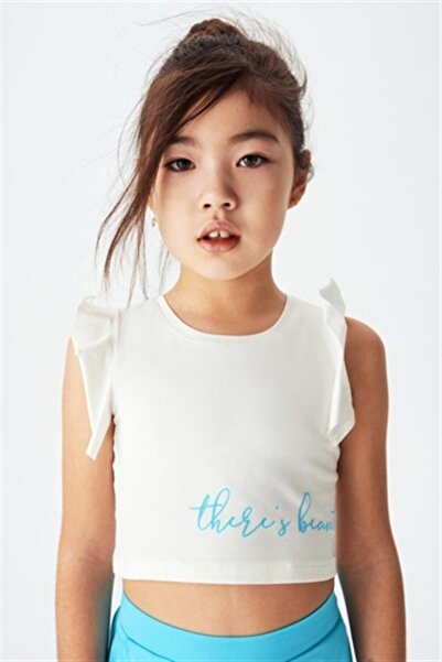 nk kids Nk Girl's Flared Sleeves Badi 32355 Ecru