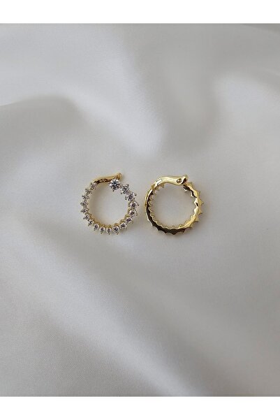 Zivazer Store Kadın çelik kararmaz xuping taşlı küpe