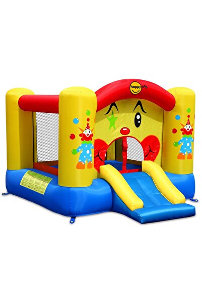 Happy Hop Clown inflatable mattress with slide, jumping space and basketball hoop