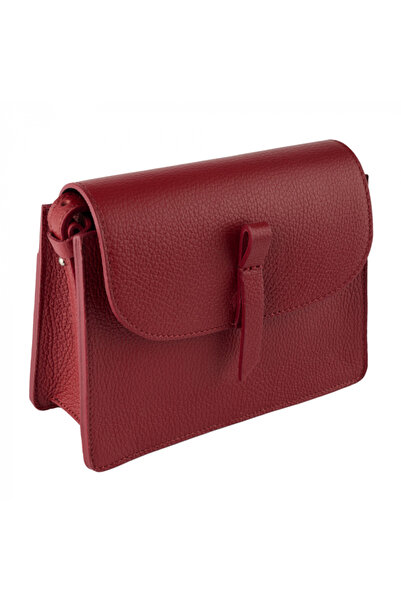 AZZURA Poseta Hazel din piele naturala bordo de umar sau crossbody