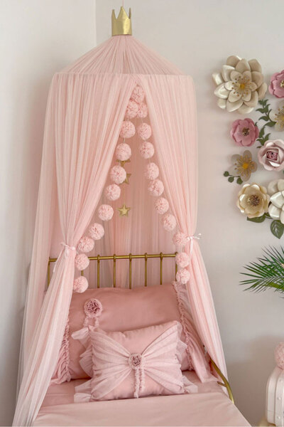 PAMUKA Tül Cibinlik Deluxe Baby Pink