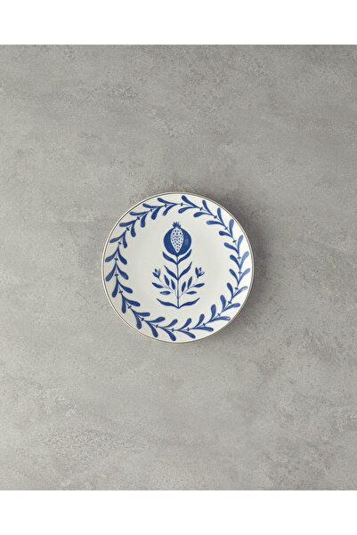 English Home Carnival Tulip Bone Porselen Pasta Tabağı 20 cm Lacivert-Beyaz