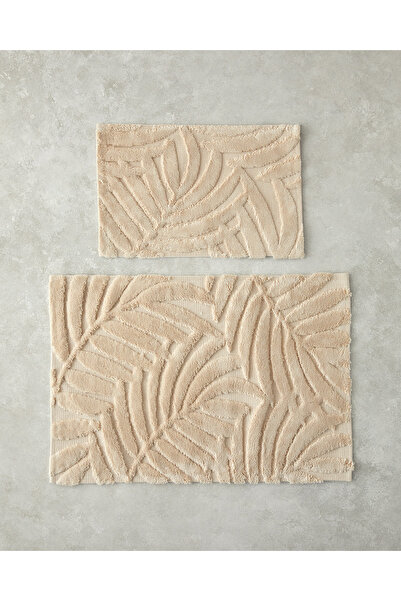 English Home Σετ πατάκι μπάνιου Leafy Joy Cotton Μπεζ