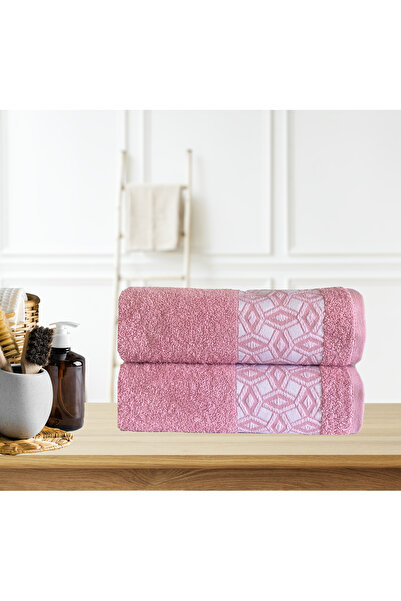 Lucy and Home 100% Cotton 2-Piece Hand, Face and Head Towels 55x100cm