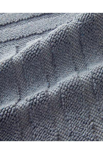 English Home Sada kudrnatých koupelnových podložek z bavlny šedé Linea