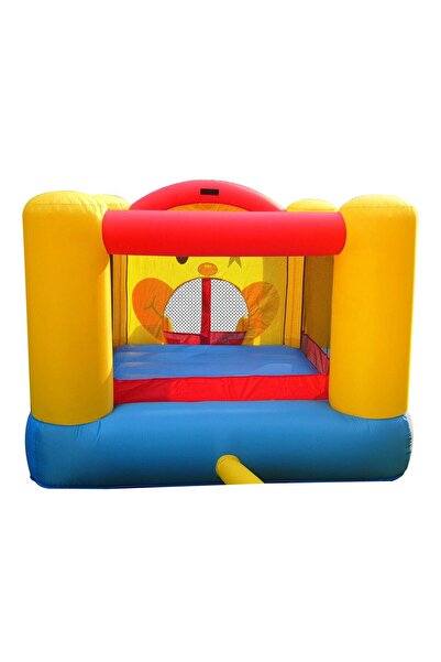 Happy Hop Clown inflatable mattress with slide, jumping space and basketball hoop