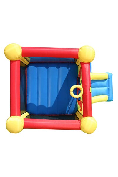 Happy Hop Clown inflatable mattress with slide, jumping space and basketball hoop