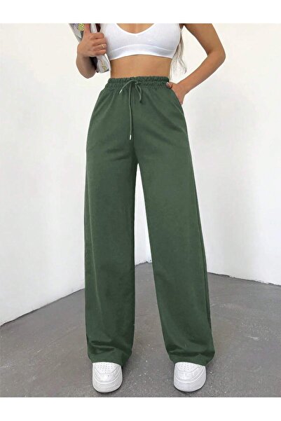 Miyalon Unisex φούτερ με δύο κλωστές με ελαστική μέση με φαρδύ πόδι