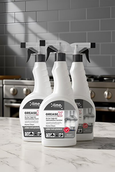 GreaseX Süper Güçlü Yağ Çözücü Sprey Anında Etki Kolay Temizlik - Hızlı ve Etkili Yağ Çözücü 750 ml