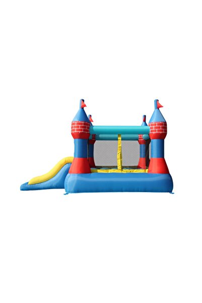 Happy Hop Castle inflatable mattress with double slide and jumping area