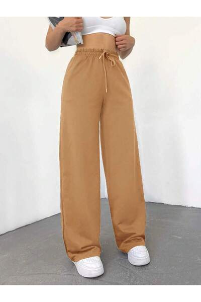 Miyalon Unisex φούτερ με δύο κλωστές με ελαστική μέση με φαρδύ πόδι