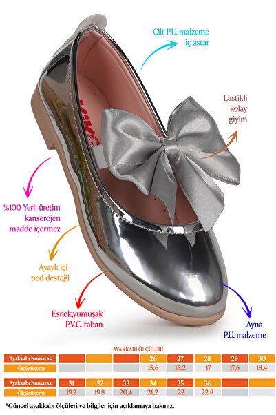 KARAMAZI Tari Mirror Bow Elastic Κοριτσίστικα παπούτσια μπαλαρίνας