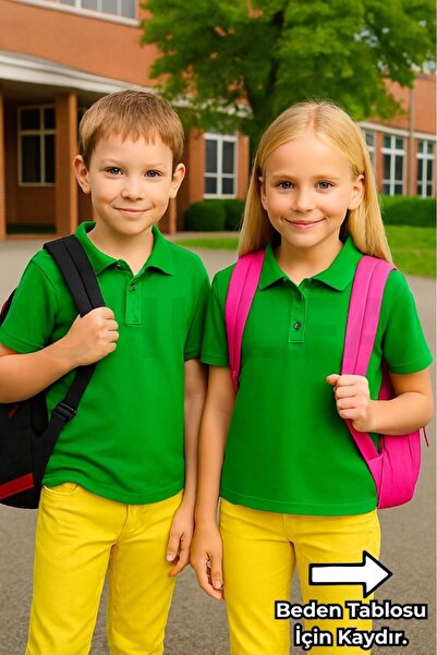 chulfa Školska majica za decu sa polo kragnom, unisex, 1 komad